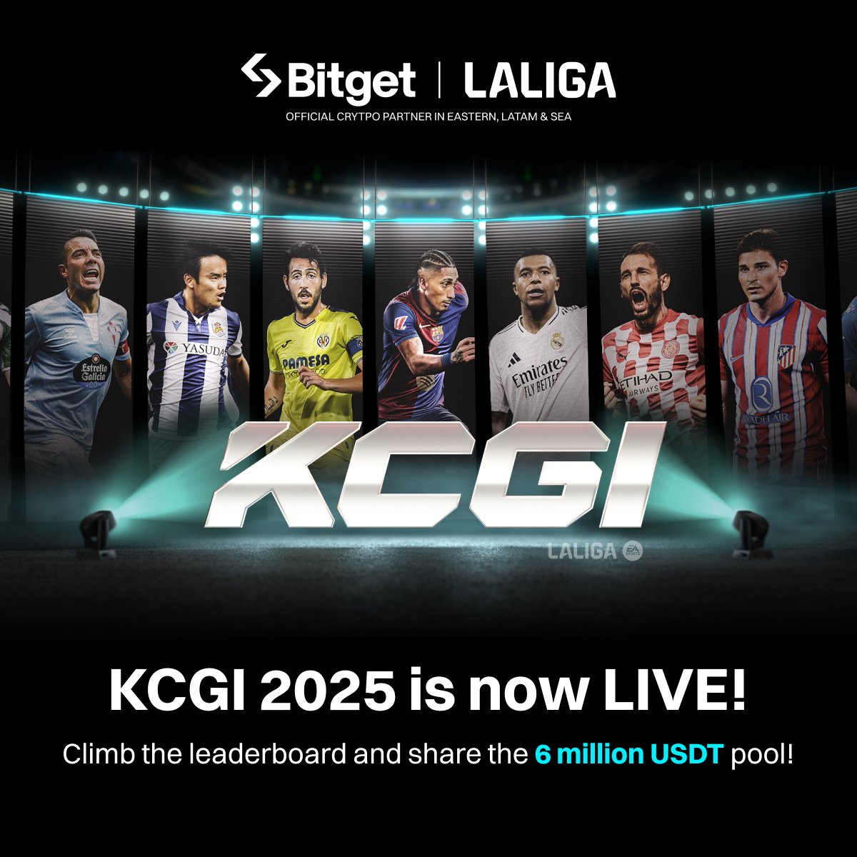 BitgetIndia's tweet image. The battlefield is LIVE! ⚔️ #KCGI2025 Team Battle has begun — squads are already fighting for $6M USDT.
Are you leading or watching from the sidelines?
👉 bitget.site/events/kcgi?ut…