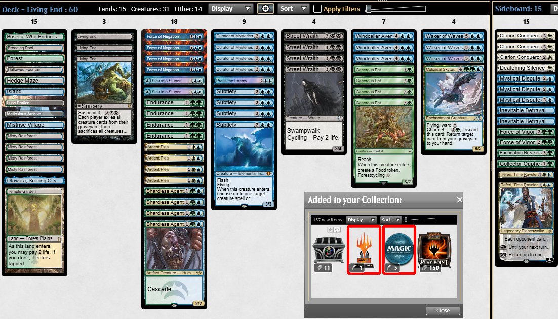 MeninooNey (@meninooney) on Twitter photo π Trophy League π Living End
Hello friends, back to playing Modern leagues and we earned another trophy with the powerful Living End. No changes for now β we're still going strong at !
<a href="/fireshoes/">Robert Taylorπ₯</a>
patreon.com/user?u=86976625 π Trophy League π Living End
Hello friends, back to playing Modern leagues and we earned another trophy with the powerful Living End. No changes for now β we're still going strong at !
<a href="/fireshoes/">Robert Taylorπ₯</a>
patreon.com/user?u=86976625