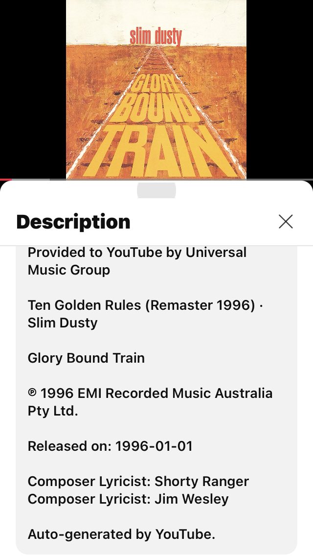 WesleyMediaHub's tweet image. “dad originally wrote this song”
(Jim Wesley 1926-2009)
then Shorty Ranger passed it on to Slim Dusty
…and I’d love to know what you think of it?
Song: Ten Golden Rules
Singer: Slim Dusty
Album: Glory Bound Train (1996)
🎧Take a listen here youtu.be/Pwv-iVsgGo4?si…
