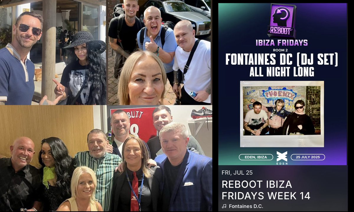 Rowetta's tweet image. Tonight @Plastikibiza with some of my favourite people, then @eden_ibiza with some of one of my all time favourite bands @fontainesdublin 🙌🏽🔥🔥🔥