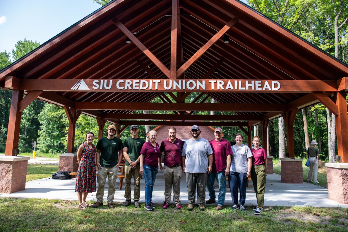 SIUFoundation's tweet image. The SIU Credit Union Trailhead is now open at Touch of Nature! Thanks to a $500K gift from SIU Credit Union, this marks the first new construction in decades — and a big step in the Imagine SIU 2030 vision. Grateful to all who made it happen. Read more: blog.siuf.org/?p=4603