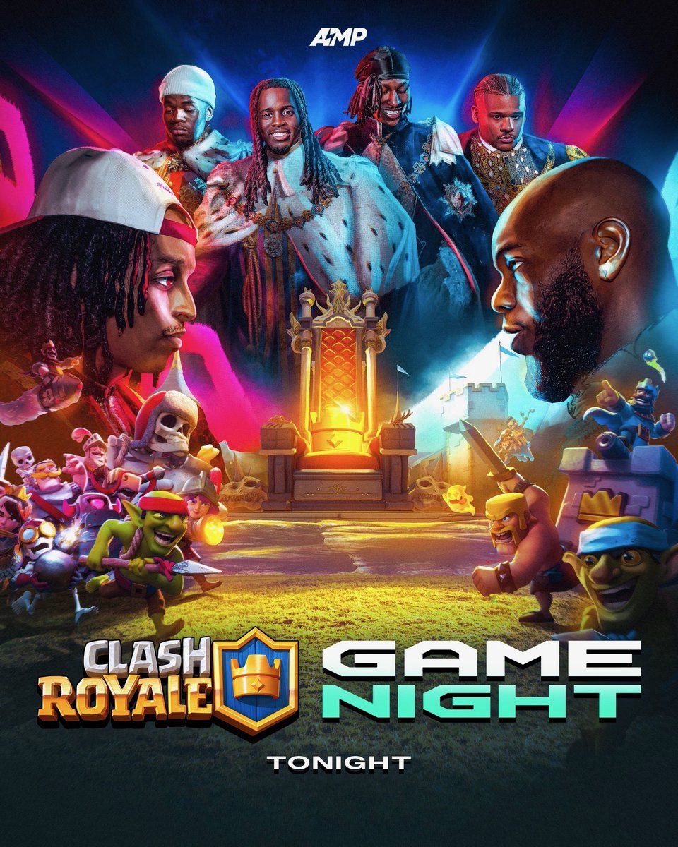 Agent00Updates's tweet image. AMP CLASH ROYALE GAME NIGHT TONIGHT 🔥