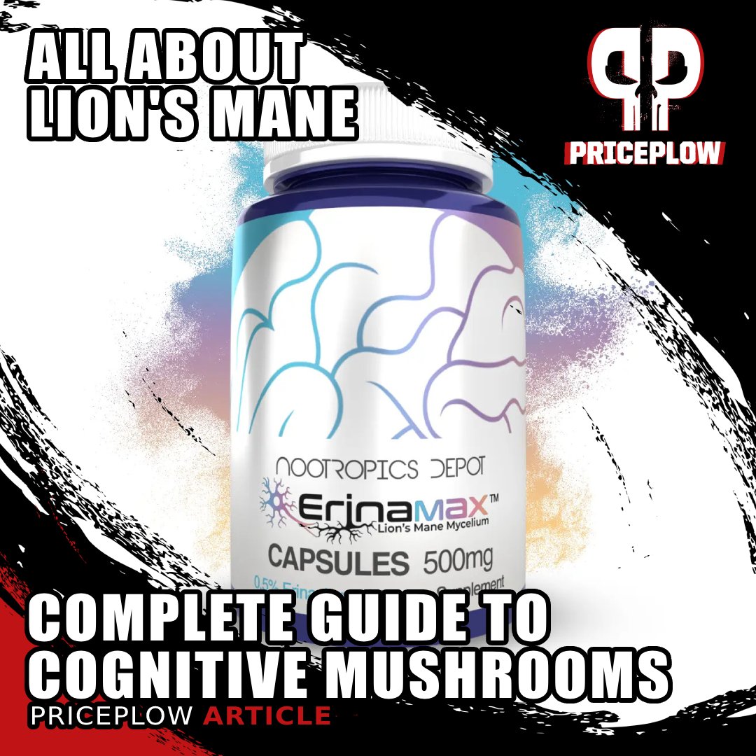 PricePlow's tweet image. blog.priceplow.com/nootropics/lio…
Lion's Mane supports cognitive function through NGF stimulation. Learn about @NootropicsDepot 's quality extracts and the fruiting body vs mycelium differences.