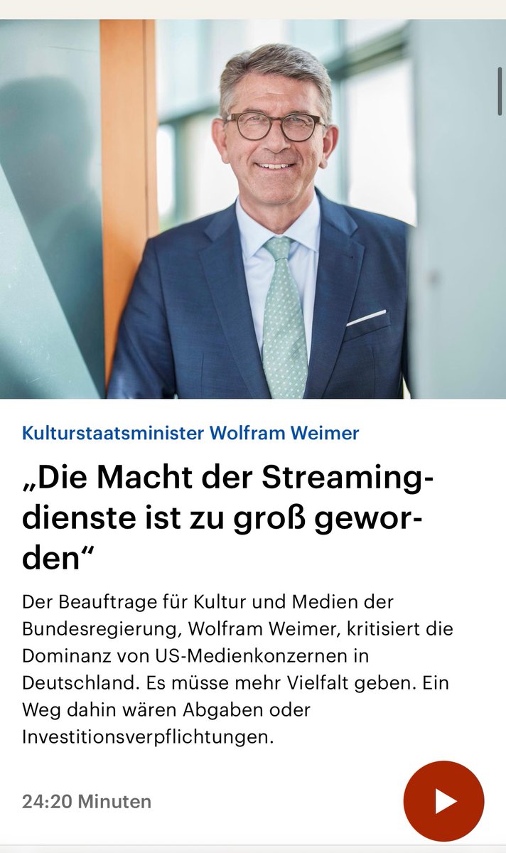 MatthiasMdb's tweet image. Vom Schneid des konservativen Medienunternehmers Weimer ist nichts mehr da. Mutlos verteidigt er die Brandmauer, fürchtet sich vor den Rändern und bemüht floskelhaft eine pol. Mitte, deren Versagen nicht zu verbergen ist. Er hinterfragt nicht mehr, er ist nun einer von ihnen.