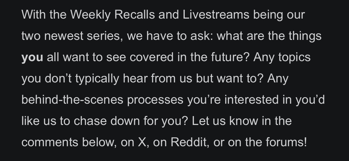 Firebreak66's tweet image. It would be awesome to see what your guys plans for the future lore development is and what we could expect to see in the near future or long term!