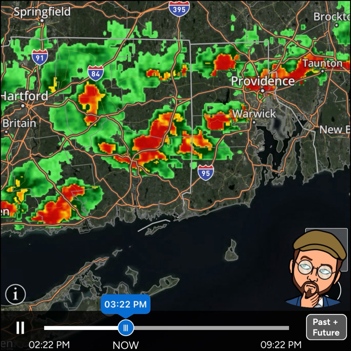 weatherinri's tweet image. ⚠️ These ain’t fizzling ⛈️ Beach and boat are not the place to be the next couple hours 👀 #401wx