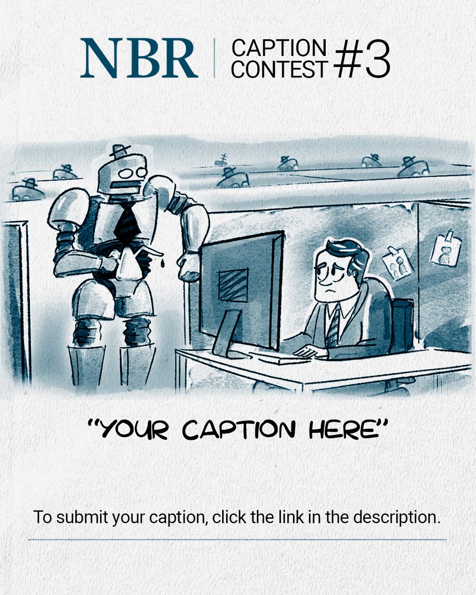 We're leaving it to you to put the perfect punchline on this scene.
Enter this week's NBR Caption Contest: tinyurl.com/as7scmy4

#NBRcartoon #newzealand #cartooncaption #technology