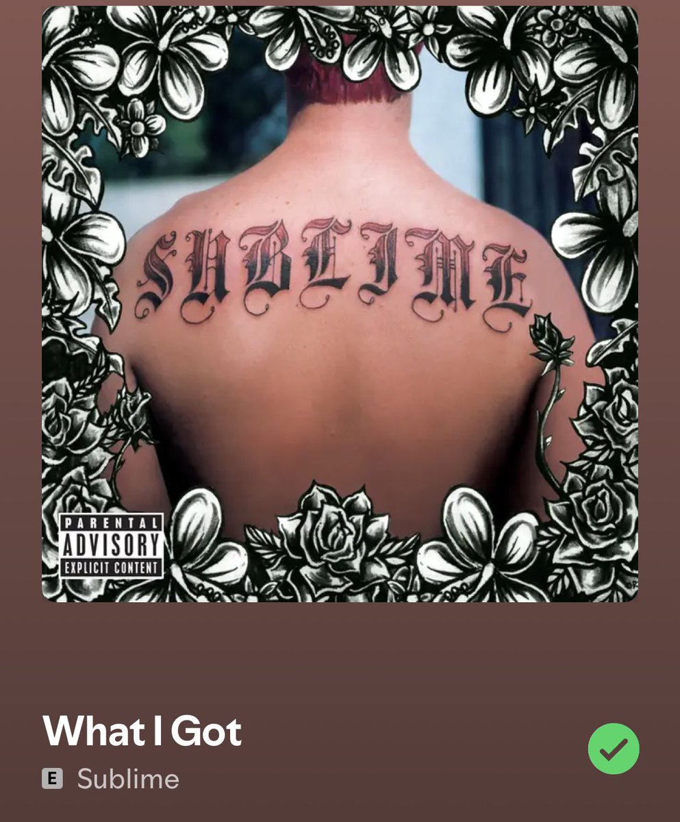 BoozeBlogsChuck's tweet image. I go back and forth on if Sublime was truly good or if Bradley’s death played a factor, but if you can’t vibe to this song, you can go fuck yourself