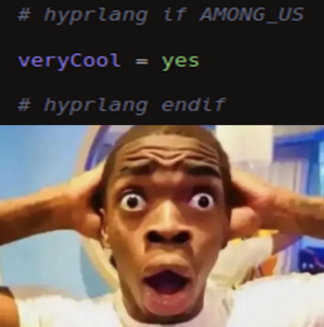 vaxryy's tweet image. conditionals for your hypr* config files no wAaaaAAAyyyY
