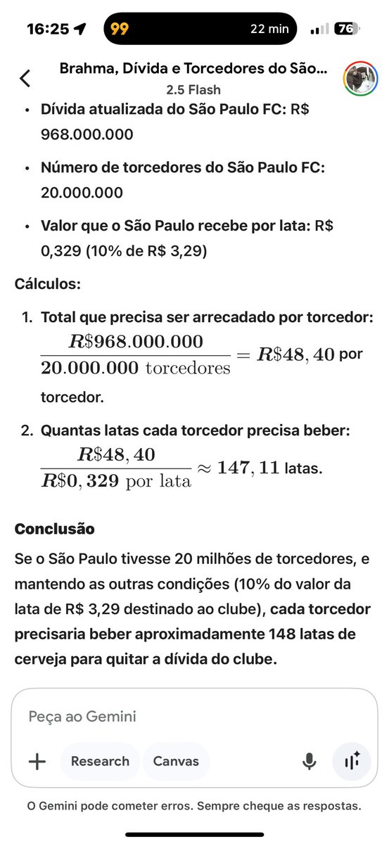 SaoPalioFC's tweet image. Cada torcedor precisa beber 148 latas de Brahma para quitarmos a dívida.
Se cada um fizer sua parte…
#bebasemmoderação