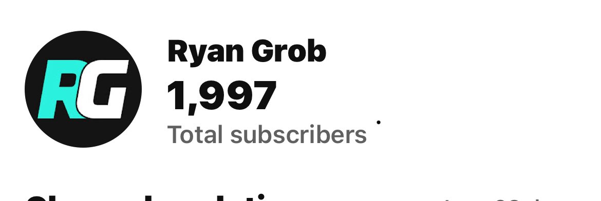 Anyone feeling like getting me to 2k 😊

youtube.com/@ryan_grobf1?s…