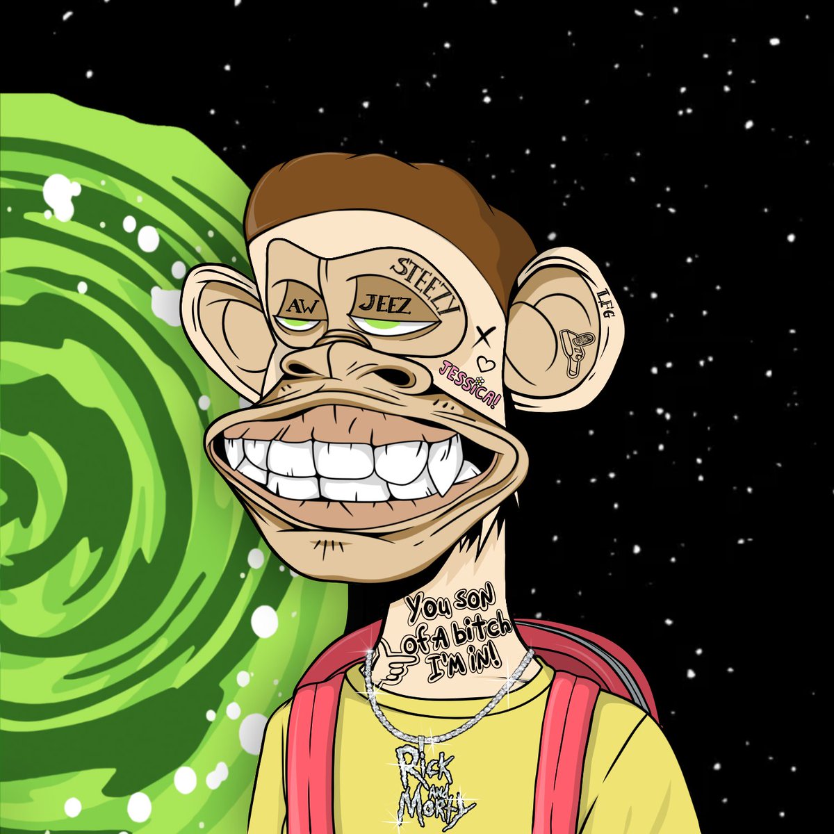 Bryan Vee 🍌 (@bryanveeape) on Twitter photo PART 2 of 2
Introducing our newest Genesis
MORTY
Great idea <a href="/geaux_eth/">GEAUX.eth ✝️📺</a>
YOU SON OF A BITCH I'M IN! PART 2 of 2
Introducing our newest Genesis
MORTY
Great idea <a href="/geaux_eth/">GEAUX.eth ✝️📺</a>
YOU SON OF A BITCH I'M IN!
