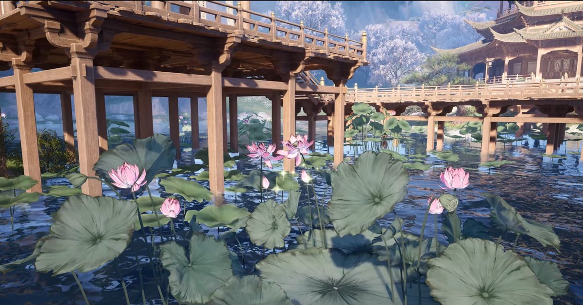 dazed_moon111's tweet image. 1.8 NEW MATERIALS TO COLLECT
While watching the trailer, three new flora species were revealed — a tree and two different types of flowers! 🌸
I’ve listed what I believe they’re based on (though they’ll likely have different names in-game):
❀ Plum Blossom Tree
❀ Lotus Flowers…