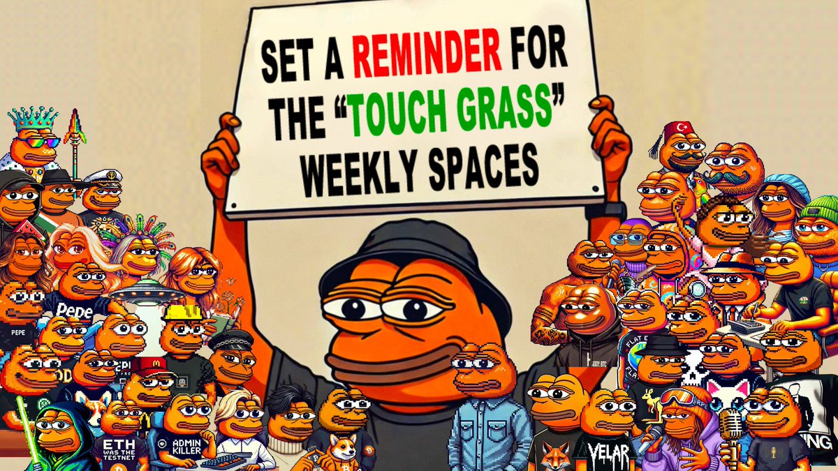 PepeCoinSTX's tweet image. Touching more grass!🍀

every single week!⬇️

We are ALWAYS here!🔥

Will you join?👀
More people - more fun!🧡

Bitcoin Pepe🧡
On (STX)🚀

&quot;Bitcoin Pepe Touches Grass&quot; hosted by @pepecoinstx @markkilaghbian @Fleetz_ @CCC1NF  deorganized.media/episodes/914 #Bitcoin via @DeOrganizedBTC