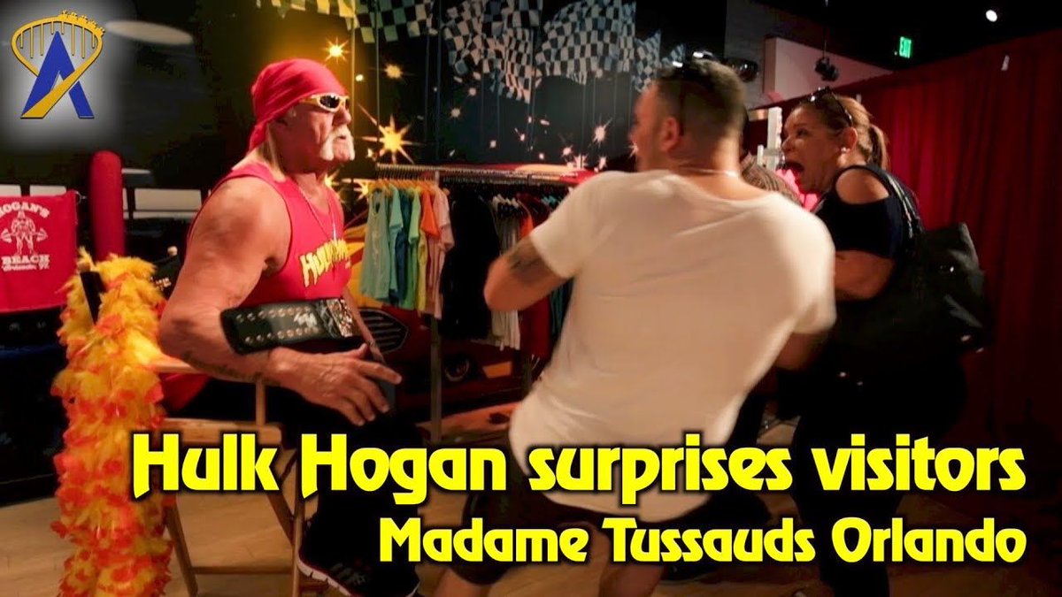 Attractions's tweet image. Hulk Hogan surprises visitors at Madame Tussauds Orlando buff.ly/KQcWmWz
