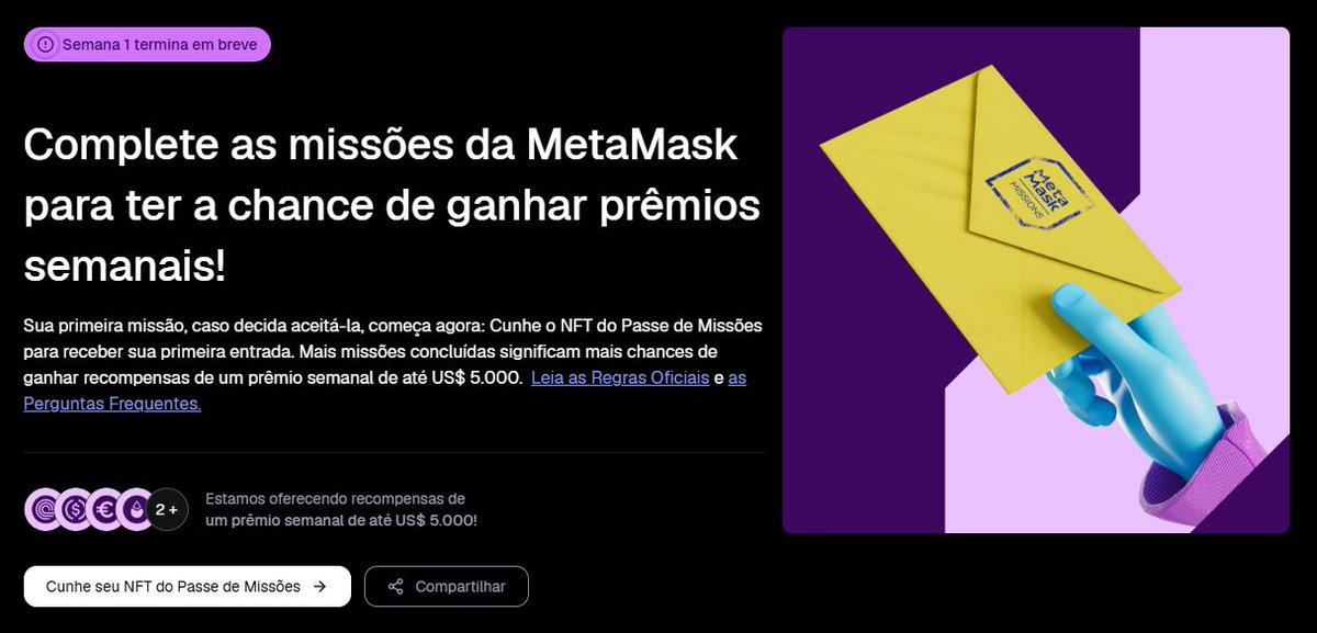 Lombrajr's tweet image. Salve, galera!
A @MetaMask lançou um evento no estilo @Immutable, onde você pode mintar uma NFT de graça, pagando apenas a taxa da rede @LineaBuild.
Eu vou fazer a boa!
Deixa a sua wallet nos comentários que eu envio a taxa para você mintar.
Link para o mint:…