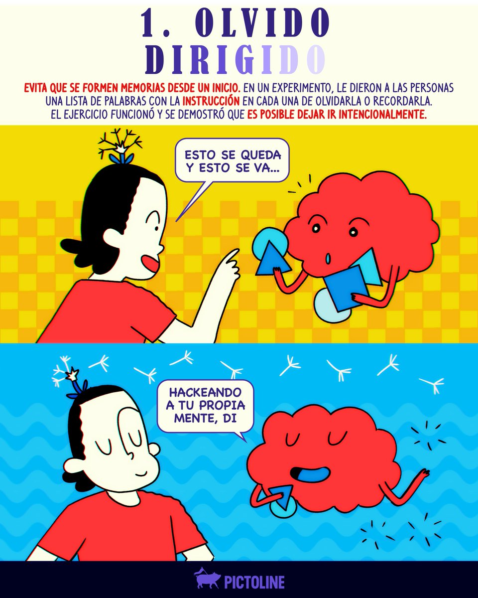 pictoline's tweet image. ¿Estrés por lo que no puedes borrar de la cabeza? Conoce las técnicas para “hackear” a tu cerebro y olvidar 🧠🔍☝️

#cerebro #ciencia #saludmental #memoria #neurociencia #salud #bienestar #pictoline