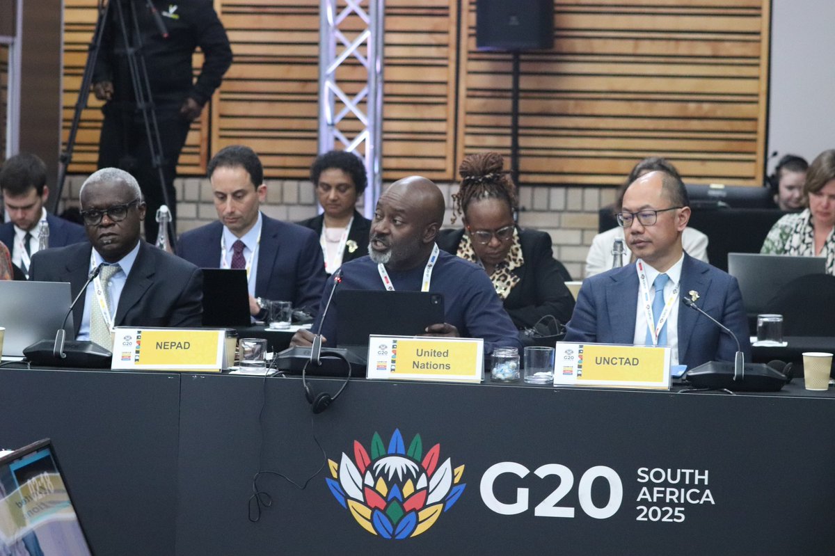 nmuffuh's tweet image. Grateful to 🇿🇦 South Africa’s @g20org Presidency for steering robust outcomes at the #G20DWG Ministerial.

The UN welcomes the Calls to Action on #IllicitFinancialFlows &amp;amp; #SocialProtection—key to ending poverty &amp;amp; financing the #SDGs.

Now is the time to implement. A re sebetseng!