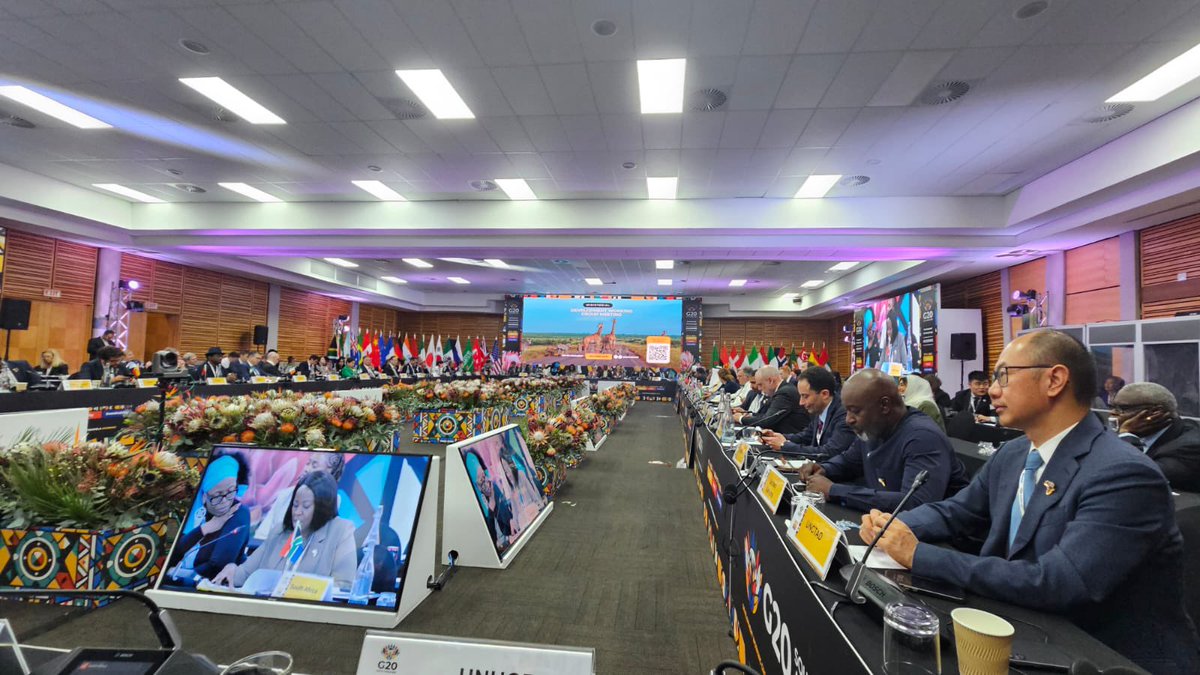 nmuffuh's tweet image. Grateful to 🇿🇦 South Africa’s @g20org Presidency for steering robust outcomes at the #G20DWG Ministerial.

The UN welcomes the Calls to Action on #IllicitFinancialFlows &amp;amp; #SocialProtection—key to ending poverty &amp;amp; financing the #SDGs.

Now is the time to implement. A re sebetseng!