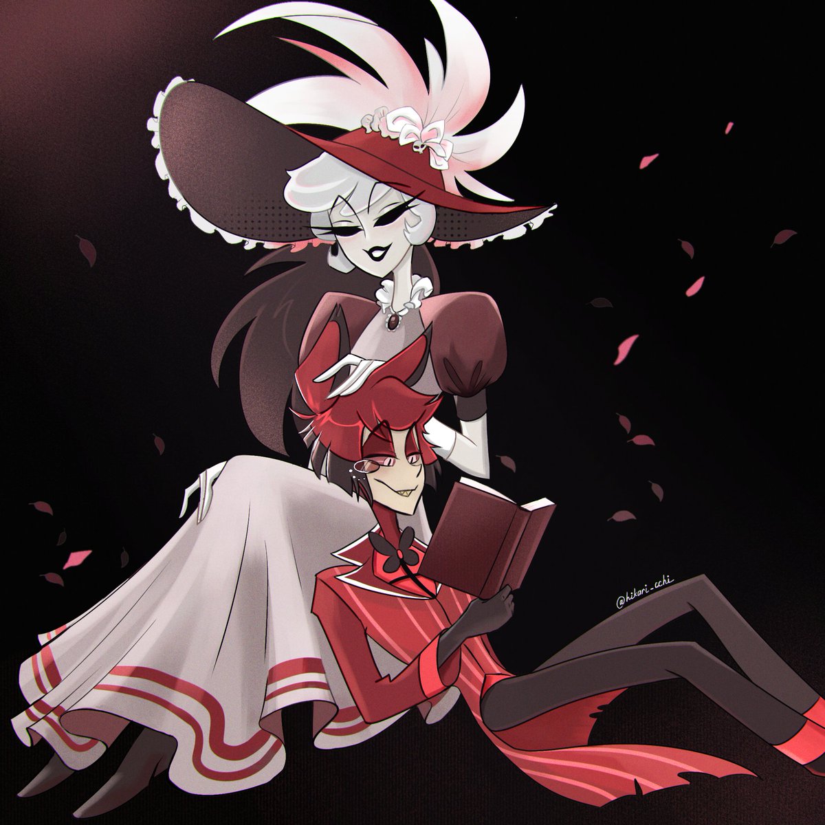 hikari_cchi's tweet image. bedtime stories 📻🥀
#hazbinhotel #radiorose #HazbinHotelAlastor #hazbinhotelrosie
