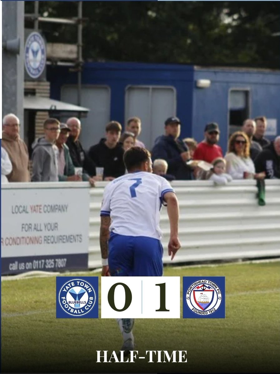 YateTownFC's tweet image. HALF TIME | Yate Town 0-1 Portishead Town.