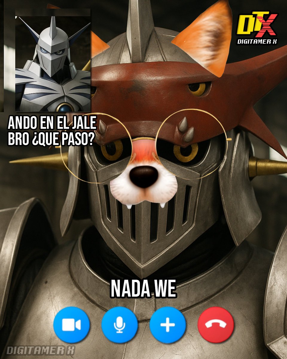 DigitamerX's tweet image. 📱 Dukemon: ¿Que haras al rato we?
#Digimon #RoyalKnights #Omegamon #Gallantmon #Dukemon #デジモン