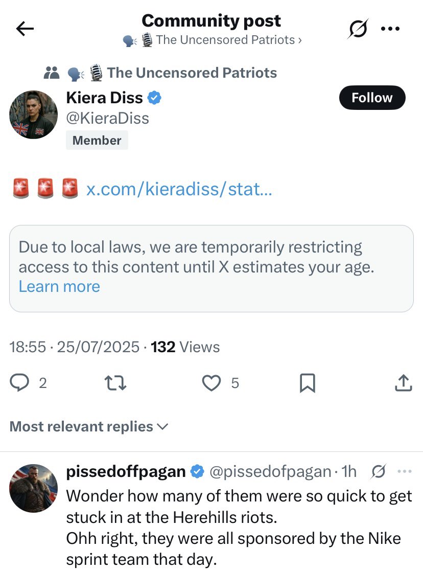 BenBarryJones's tweet image. Footage of the protests taking place this evening against illegal immigration is being censored under the Online Safety Act