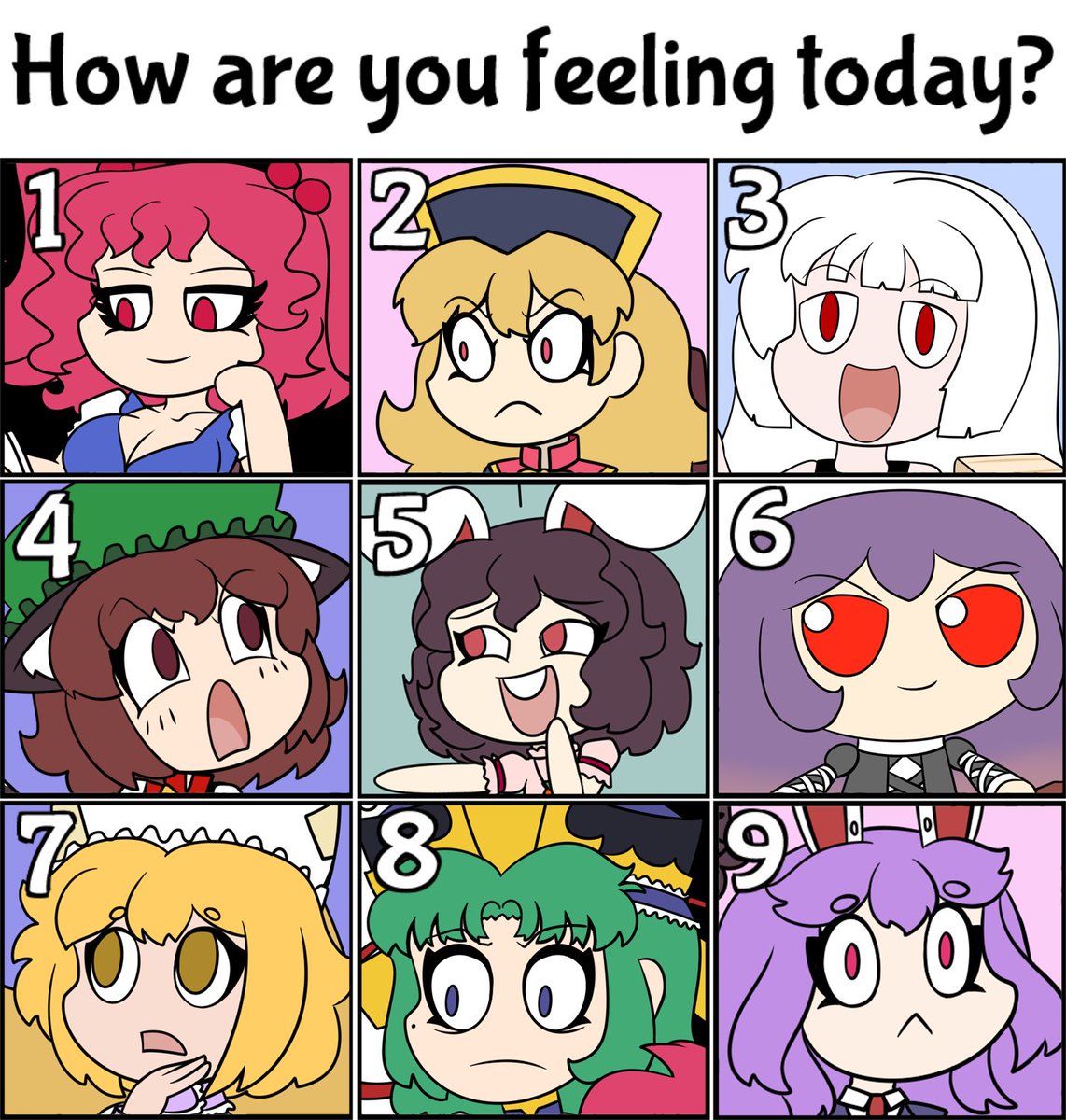plst41's tweet image. IT&apos;S FRIDAY!

HOW ARE YOU FEELING TODAY?

#touhou