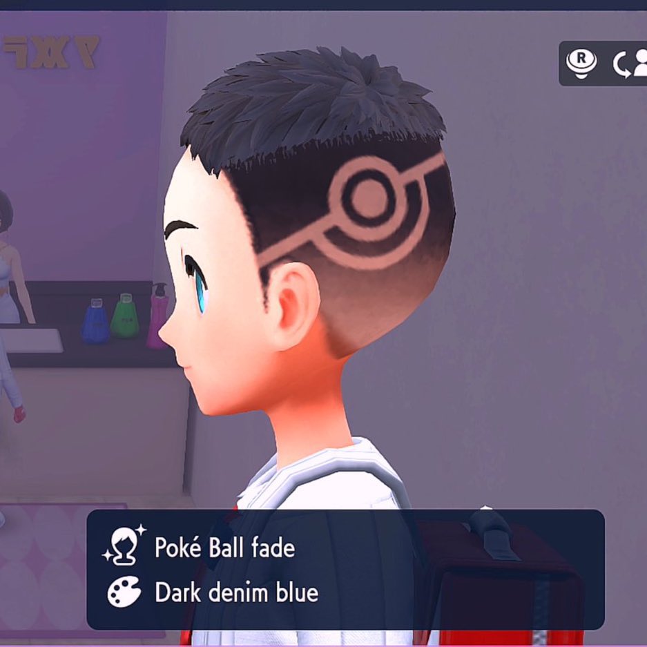 Still cannot believe the Pokeball fade hairstyle was real lmaooo