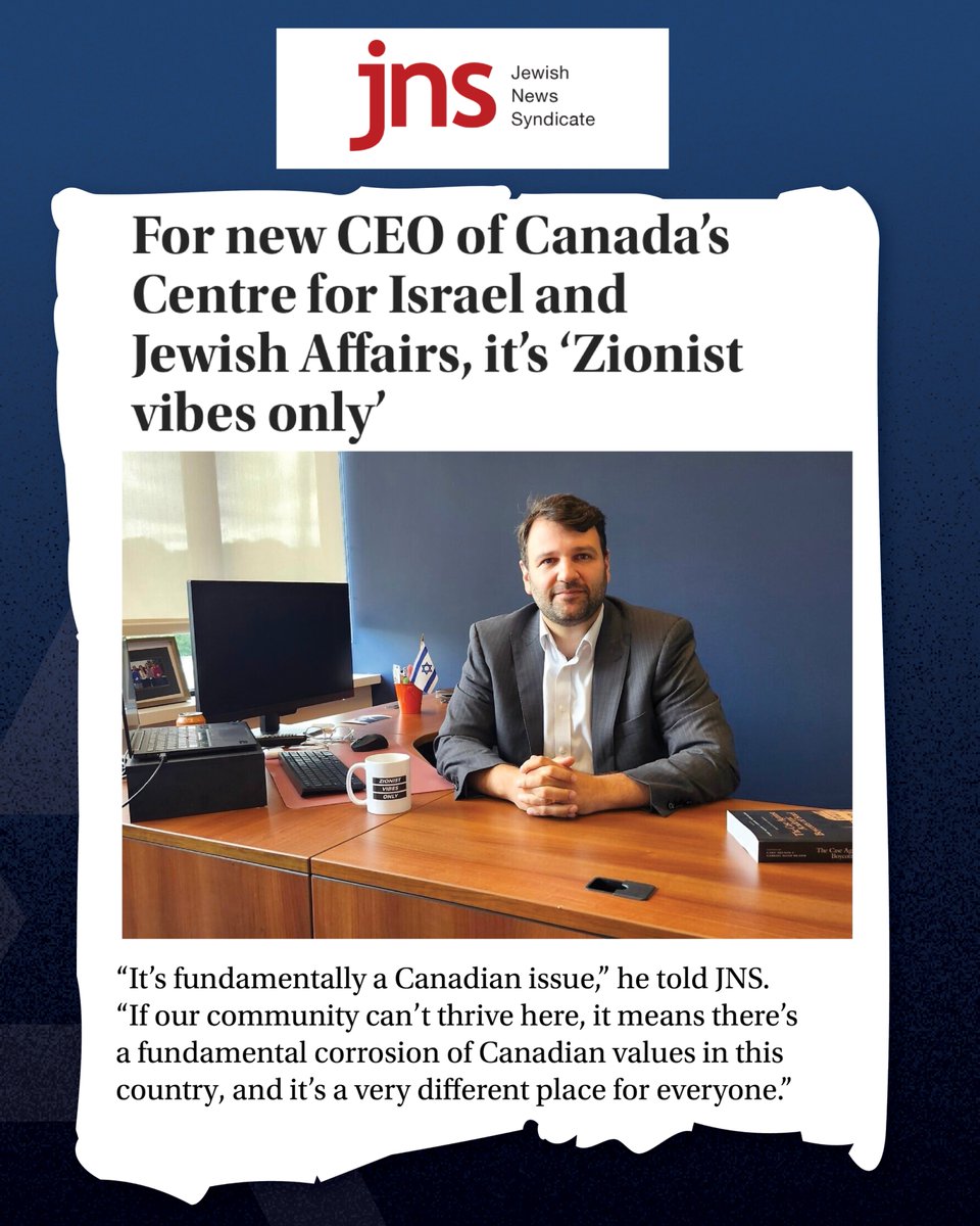 CIJAinfo's tweet image. In this @JNS_org profile by @davegordonwrite, our CEO @nshack lays out CIJA's vision for creating a better future for our community and all Canadians. He shares the many ways we're advancing our shared objectives, including the use of new tools like ActionHub.ca—which…