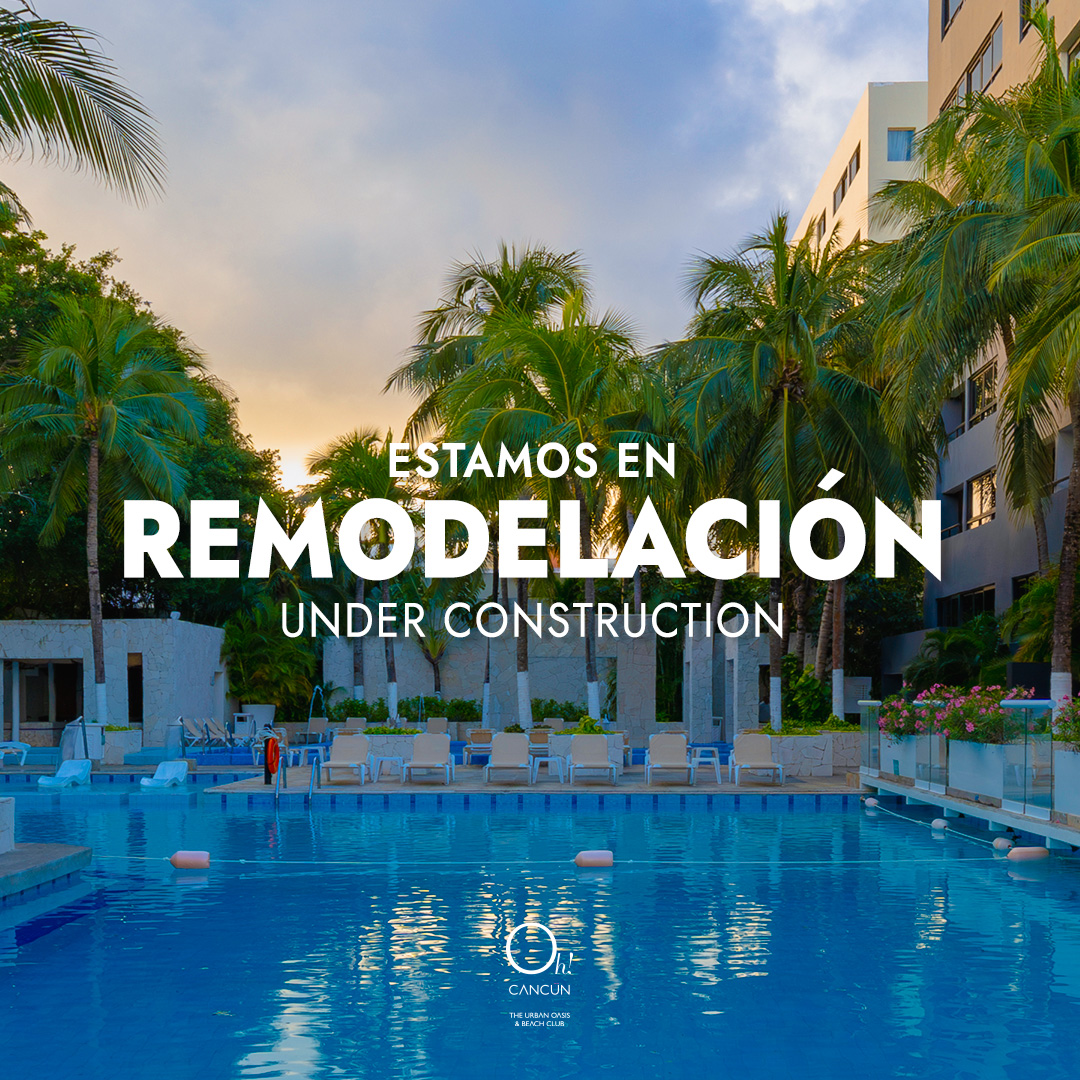 HotelesPorMéxico (@hotelesxmexico) on Twitter photo El hotel Oh! Cancun The Urban Oasis & Beach Club está en renovación 🛠️.
Todos los espacios se están reinventando para ofrecer una experiencia más moderna, cálida y única 🌴. El servicio está en pausa, pero muy pronto volverá 🏨.
<a href="/OasisHotels/">Oasis Hotels</a> El hotel Oh! Cancun The Urban Oasis & Beach Club está en renovación 🛠️.
Todos los espacios se están reinventando para ofrecer una experiencia más moderna, cálida y única 🌴. El servicio está en pausa, pero muy pronto volverá 🏨.
<a href="/OasisHotels/">Oasis Hotels</a>