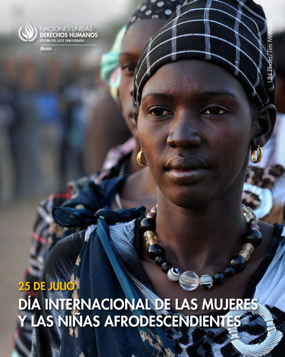 ONUDHmexico's tweet image. Hoy, celebramos el Día Internacional de las Mujeres y las Niñas Afrodescendientes.
Una fecha que no solo reconoce su historia, lucha y legado, sino que también nos convoca a actuar de manera transformadora: invirtiendo en educación, desmantelando estereotipos y garantizando la…
