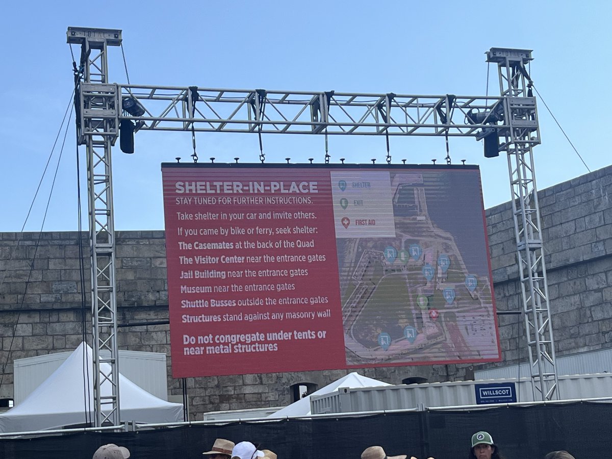 3:24 P.M.: Newport Folk Fest attendees have been ordered to shelter in place as strong storms move through the area.

Stick with Pinpoint Weather 12 for the latest updates: wpri.com/weather-now/we…