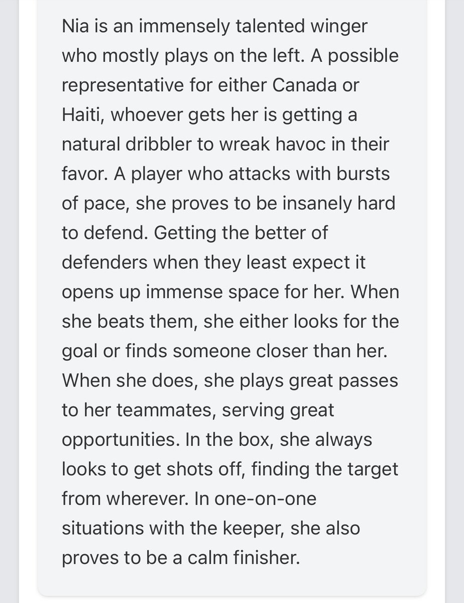 Nia Etienne (@niajetienne) on Twitter photo Thank you <a href="/PrepSoccer/">Prep Soccer ⚽️</a> for the recognition in your ECNL North Carolina U16 Top Attackers article!!!
<a href="/PrepSoccer/">Prep Soccer ⚽️</a> <a href="/sunrisesoccer/">Sunrise Surf Soccer Club</a> <a href="/ECNLgirls/">ECNL Girls</a> <a href="/TheSoccerWire/">SoccerWire</a> <a href="/TopDrawerSoccer/">TopDrawerSoccer</a> Thank you <a href="/PrepSoccer/">Prep Soccer ⚽️</a> for the recognition in your ECNL North Carolina U16 Top Attackers article!!!
<a href="/PrepSoccer/">Prep Soccer ⚽️</a> <a href="/sunrisesoccer/">Sunrise Surf Soccer Club</a> <a href="/ECNLgirls/">ECNL Girls</a> <a href="/TheSoccerWire/">SoccerWire</a> <a href="/TopDrawerSoccer/">TopDrawerSoccer</a>