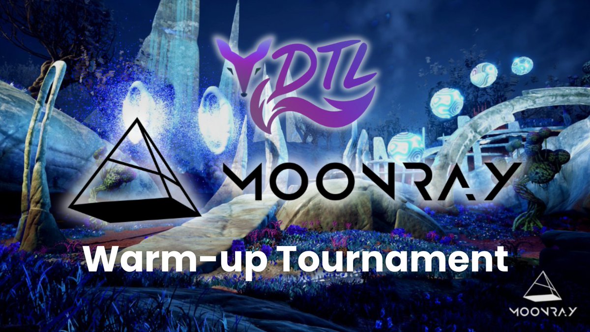Moonray Warmup Tournament Tomorrow! 

We wanted to provide a space for champions from all communities to warmup and get to know their competition before the Final Tournament.   

If you would like to face our champions in a warm-up tournament (even if you have already qualified