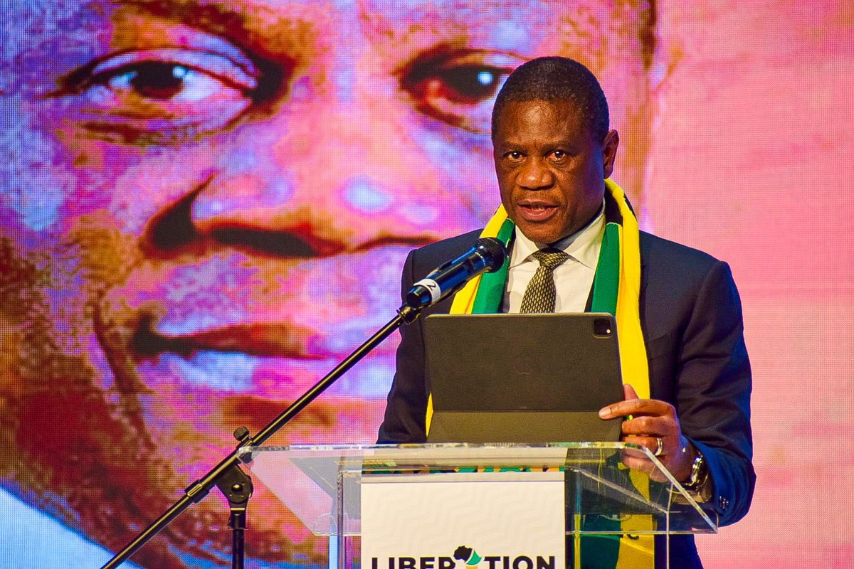 PMashatile's tweet image. This evening in my capacity as the African National Congress (ANC) Deputy President made remarks at the Liberation Movements Summit 2025, reflecting on the in Johannesburg, South Africa.
Among this delegation was Secretary-General and Chairperson of the Sister-Parties…