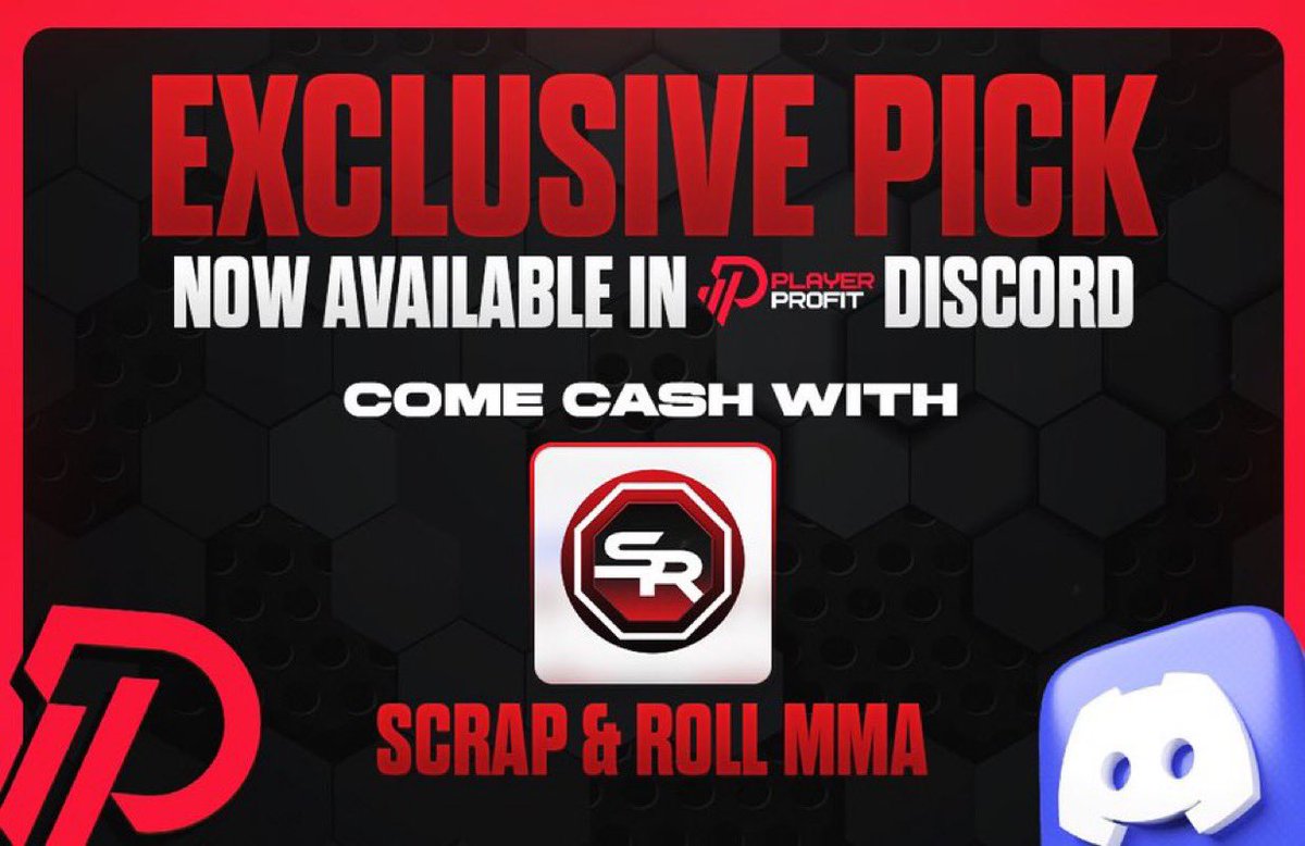 Player_profit's tweet image. Exclusive FREE Pick Of The Day !
@Skyknowsbets just dropped their best bet into our discord !
IG : instagram.com/scrapandrollmm…
🥊 MMA BEST BET 🥊
Make sure to get in ASAP as we are dropping free picks daily by some of the best in the business!
DISCORD⤵️
discord.gg/n3rqjwA2