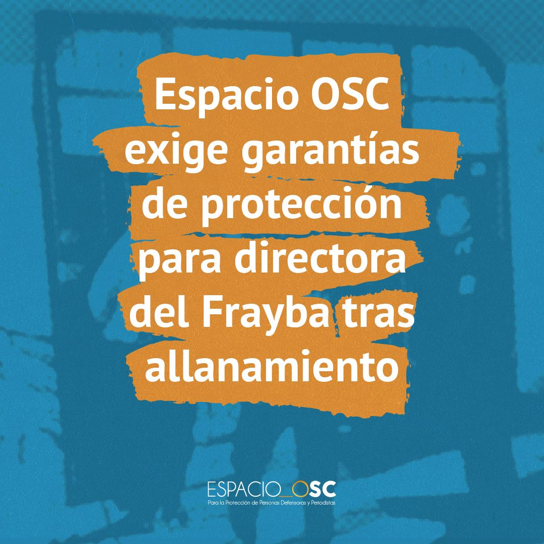 🔴 1/3 El #EspacioOSC condena el allanamiento al domicilio de Dora Roblero, directora del <a href="/CdhFrayba/">Frayba Derechos Humanos</a>, ocurrido el 22 de julio en San Cristóbal de Las Casas, y denuncia la falta de respuesta del Estado, a pesar de las medidas cautelares de la <a href="/CIDH/">CIDH - IACHR</a>.

🔗 espacio.osc.mx/2025/07/25/esp…