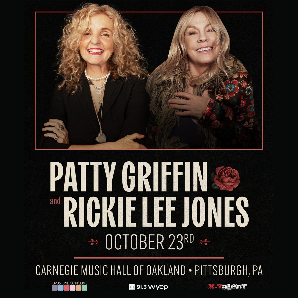 Opus One Productions (@opusoneprod) on Twitter photo πΆπ£ Music Alert π£πΆ
Crown of Roses by #PattyGriffin - is out now!
πΆπ§ Stream: tinyurl.com/2kj5t5px
Don't miss #AnEveningwith #PattyGriffin and <a href="/RickieLeeJones/">Rickie Lee Jones</a> at #CarnegieMusicHallofOakland on 10/23!
ποΈ Buy Tix: tinyurl.com/ye2aexv4 πΆπ£ Music Alert π£πΆ
Crown of Roses by #PattyGriffin - is out now!
πΆπ§ Stream: tinyurl.com/2kj5t5px
Don't miss #AnEveningwith #PattyGriffin and <a href="/RickieLeeJones/">Rickie Lee Jones</a> at #CarnegieMusicHallofOakland on 10/23!
ποΈ Buy Tix: tinyurl.com/ye2aexv4