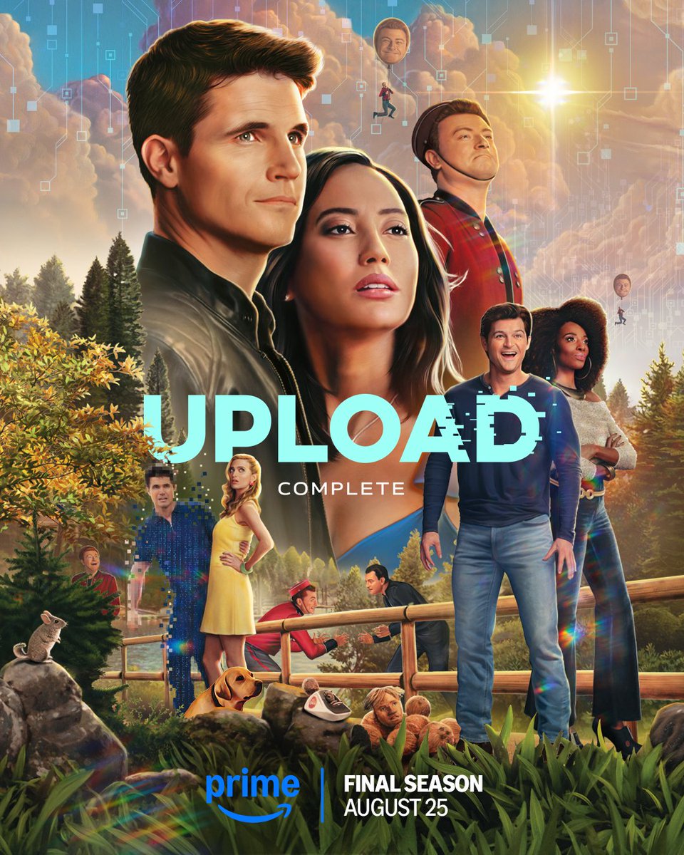 screenrant's tweet image. New poster for the final season of #Upload has been released.

Premiering August 25 on Prime Video.