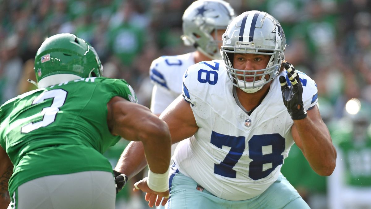 TheCowboysWire's tweet image. Cowboys lose 79-game starter to high ankle sprain; injury considered day-to-day cowboyswire.usatoday.com/story/sports/n…