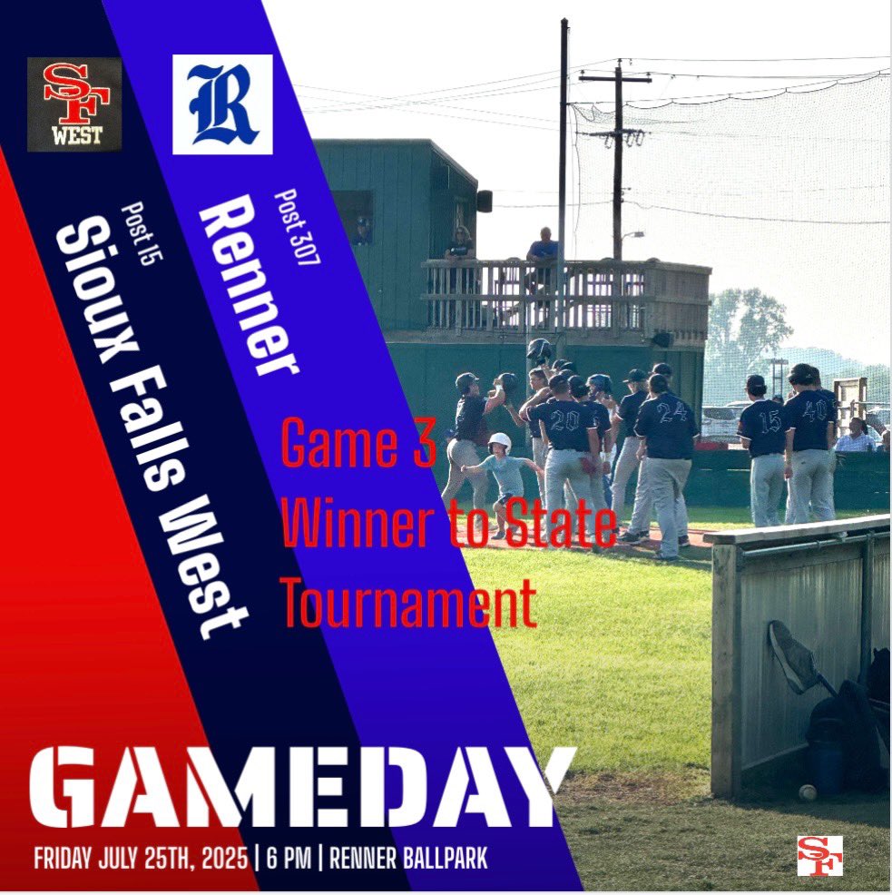 Winner take all to the State Tournament! Pack the house in west gear tonight! 6 PM in Renner!