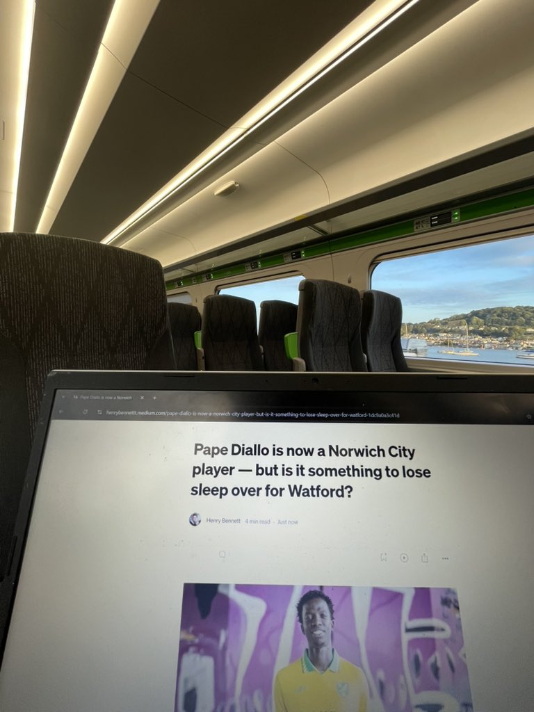 HenryBennett_'s tweet image. Bit of late afternoon reading for everyone.
I'm stuck with GWR for the next three hours, so thought I'd put mg journalist hat on to make a neutral viewpoint on the Pape Diallo saga between #WatfordFC & #NCFC.
Read it below. Or don't. I don't care.
henrybennettt.medium.com/pape-diallo-isβ¦