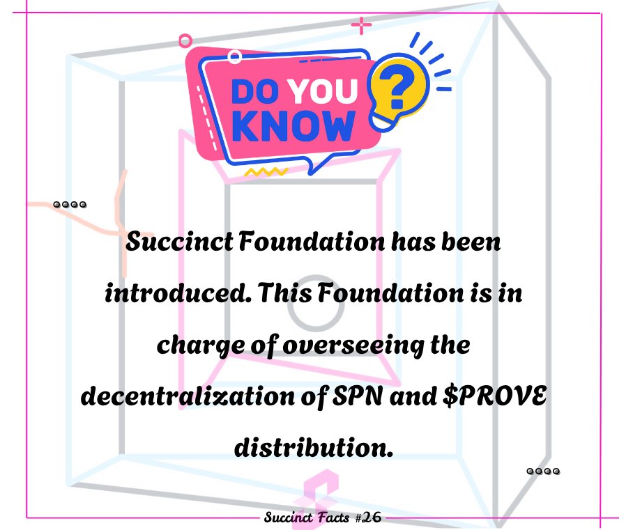 AThryver's tweet image. [ Day 26 ]

@SuccinctLabs FACTS

&amp;gt; What do you think comes next after this?