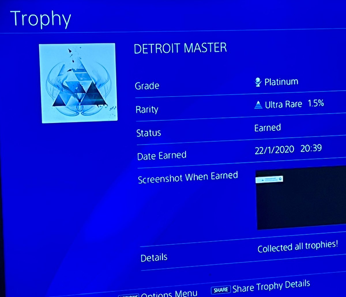 J_A_C_Student's tweet photo. Alright, so

I like forensics. I like Detroit: Become Human.

Got my forensics degree a bit ago, platinumed the game 5 years ago. Full-time scientist now.

Guess that means it’s time to replay it and assess how accurate the forensic science side of it is? 🧬⭕️ letsgooo https://t.co/Nf6V30i1mA