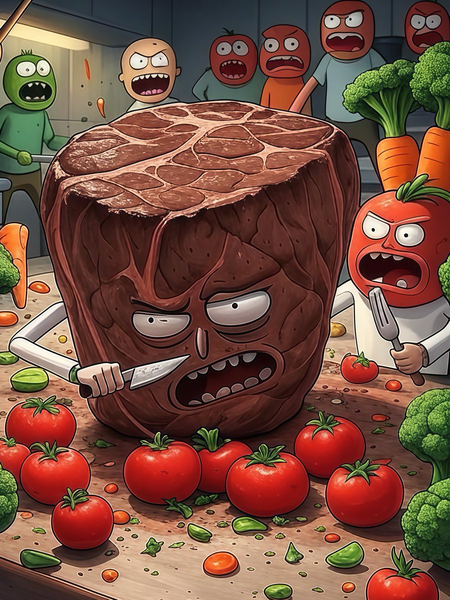 meatlivesmatt3r's tweet photo. Vegeterians try to kill us. Trying put us in they social illusion of health food. Dont let them fool us!!!
#MEATLIVESMATTER
#MEAT
#NOVEGAN https://t.co/XxJheilw29