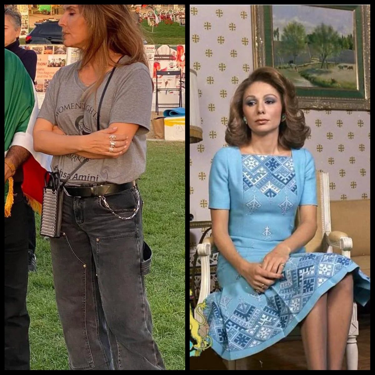 ۵۰ سال پسرفت به روایت تصویر!
از شهبانو #فرح_دیبا تا #یاسی_اعتماد_امینی !
#ایرانی_بختت