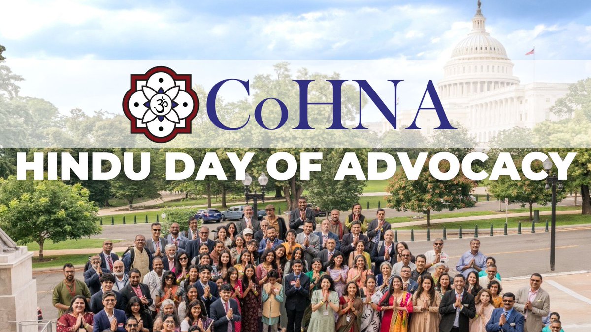 CoHNAOfficial's tweet image. CoHNA’s 4th Hindu Advocacy Day in Capitol Hill saw 100+ Hindu delegates from 17 states across the US come together in a stellar show of unity, drive and action. More than 25 lawmakers (Congressional representatives and staffers) joined the event.
We walked the halls of Capitol…