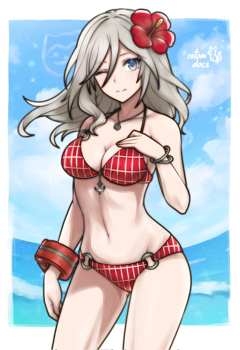 RotomDocs's tweet image. kofi swimsuit request of Alisa Ilinichina Amiella