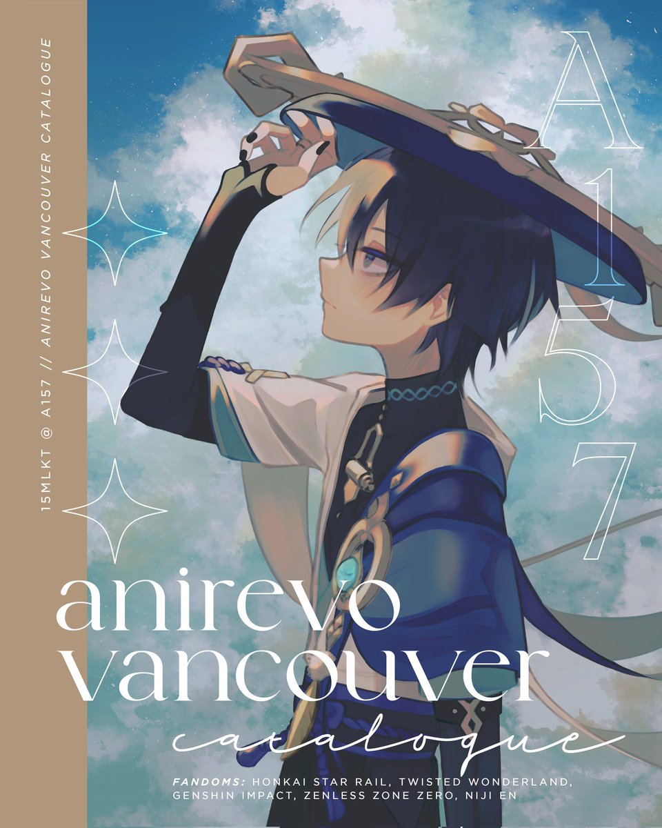 15mlkt's tweet photo. ✨ anirevo 2025 merch catalogue ✨

hello hello I will be in artist alley again this year at table A157! see you next weekend!! ☺️🫰🌸

[1/2]
#Anirevo2025 https://t.co/pLyxMdM3Aw
